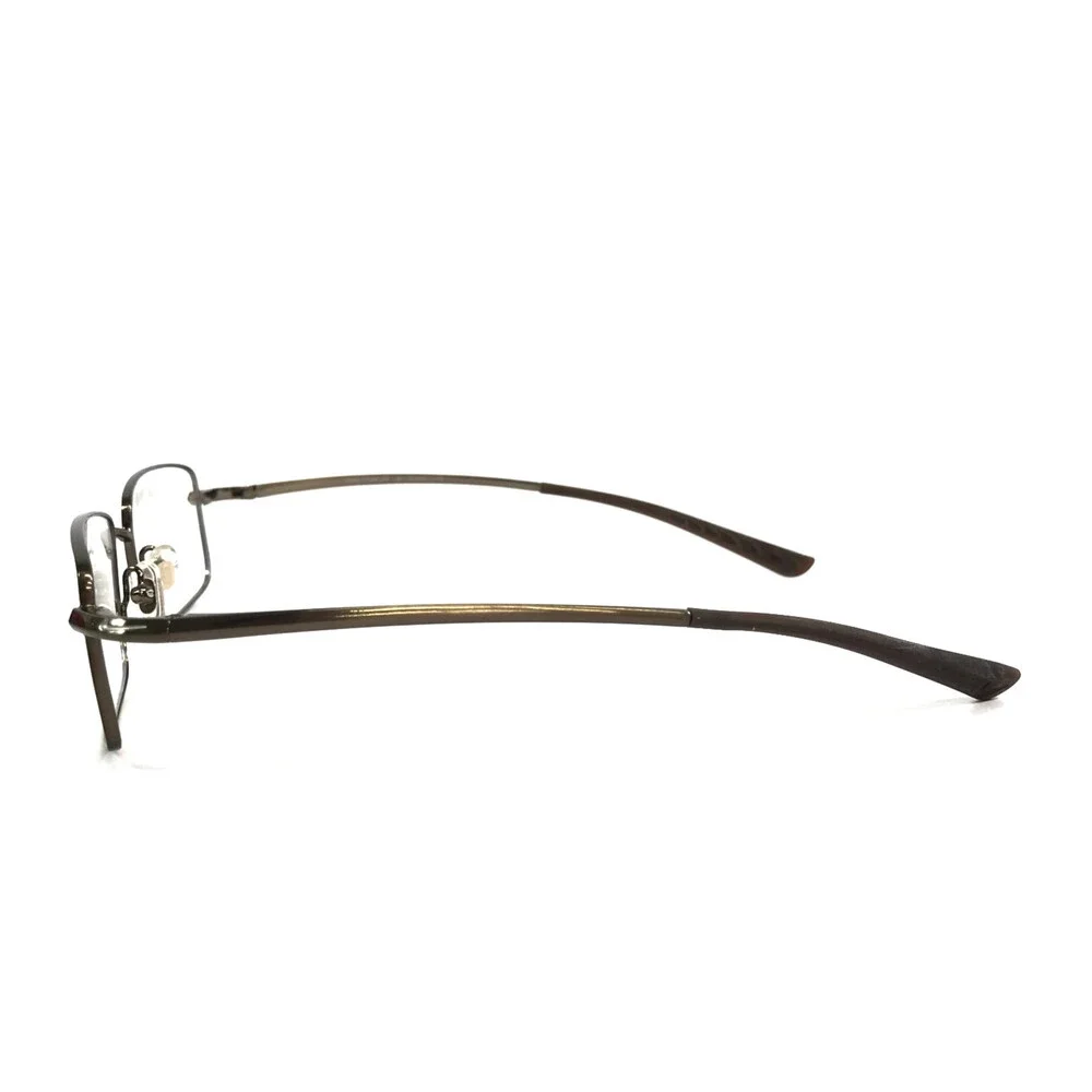 Nike Eyeglasses Frames 6008 200 Gloss Gunmetal Wire Rim Titanium 54-18-140